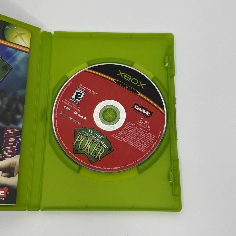 World Championship Poker (Microsoft Xbox, 2004) CIB w/ Manual Tested Working